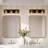 3‑Light Smoky Gray Water Ripple Glass Vanity Light