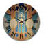 Horloge murale surdimensionnée en bois-1953358486