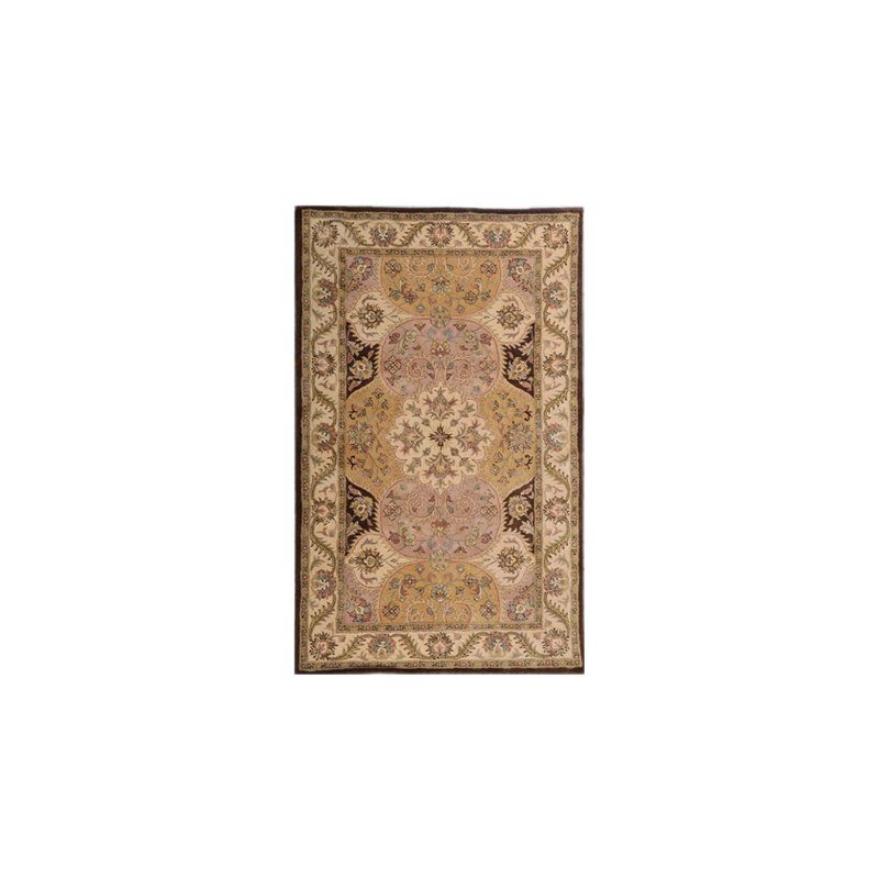 Cisbrough Wool Oriental Indoor Rug, Rectangle 5' x 8'