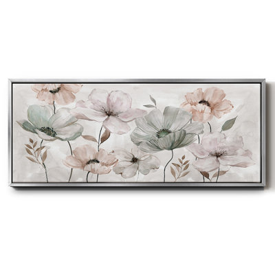 Blushing Garden- Framed Canvas
