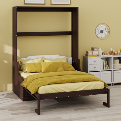 Lit escamotable mural Murphy avec coussin pour plus de confort