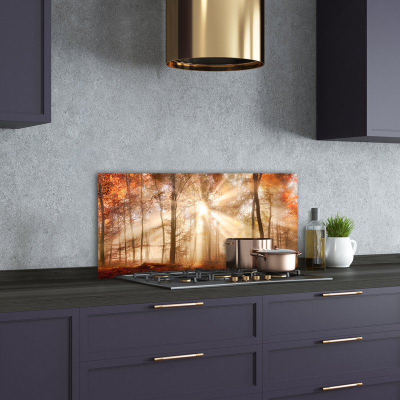 Fyre 50cm W x 100cm L Glass Peel and Stick Panel