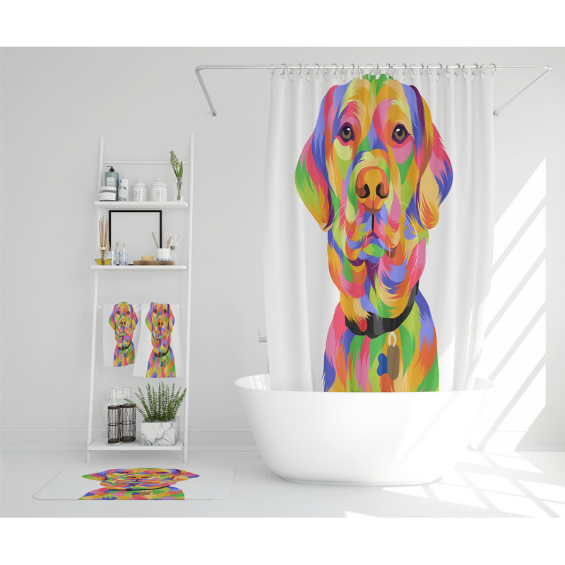 Nencho Polyester Shower Curtain Set
