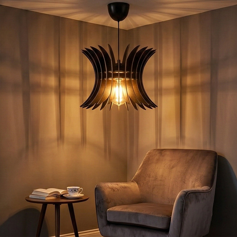 Pompilian Chandelier, Black