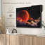 "Art mural lune rouge sang"-341291789