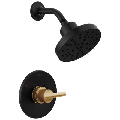 Nicoli Single-Function Shower Faucet Set, Shower Trim Kit with H2Okinetic Shower Head and Valve