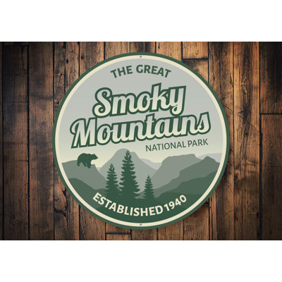 Panneau en aluminium Smoky Mountains Park