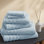 Ensemble de serviettes 6 pièces 100% coton Sömn Quick-Dry - qualité hôtel, économique, absorbant