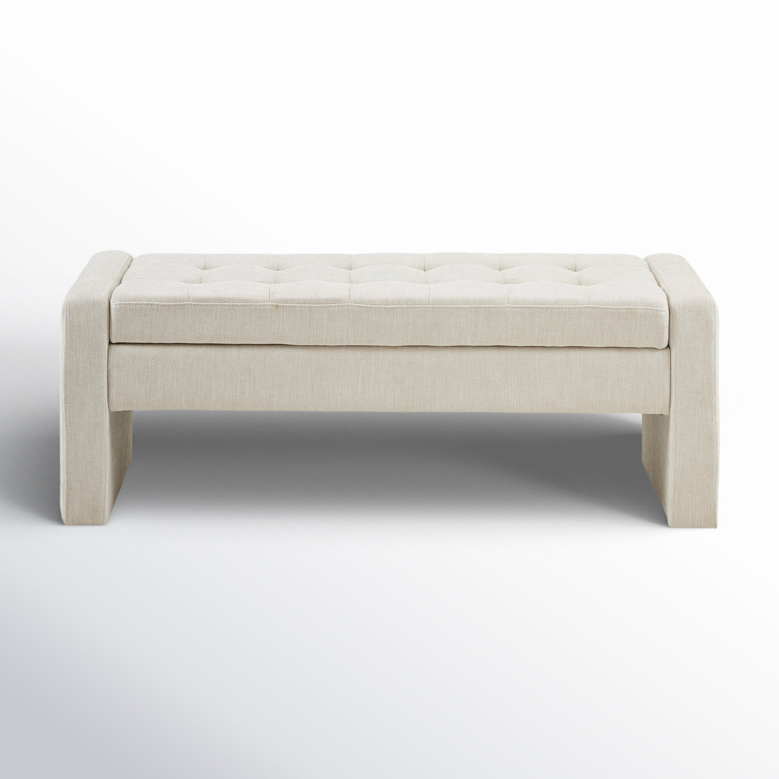 Madison Park Gillian 51" Bedroom Bench, Cream