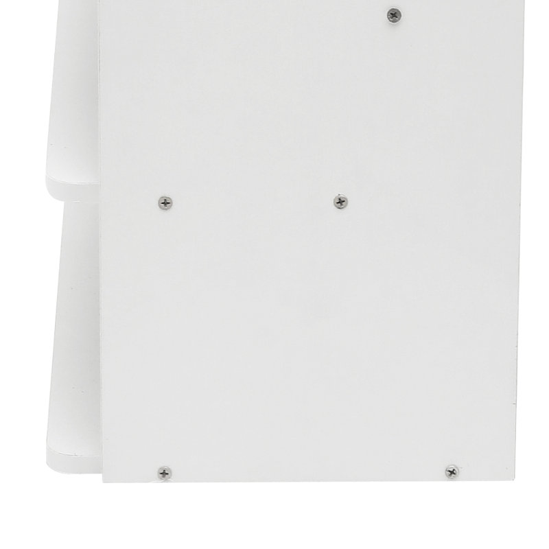 Warm white MDF shoe cabinet, 88cm x 62cm x 26cm, 6