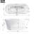 67" x 29.5" Freestanding Soaking Acrylic Bathtub