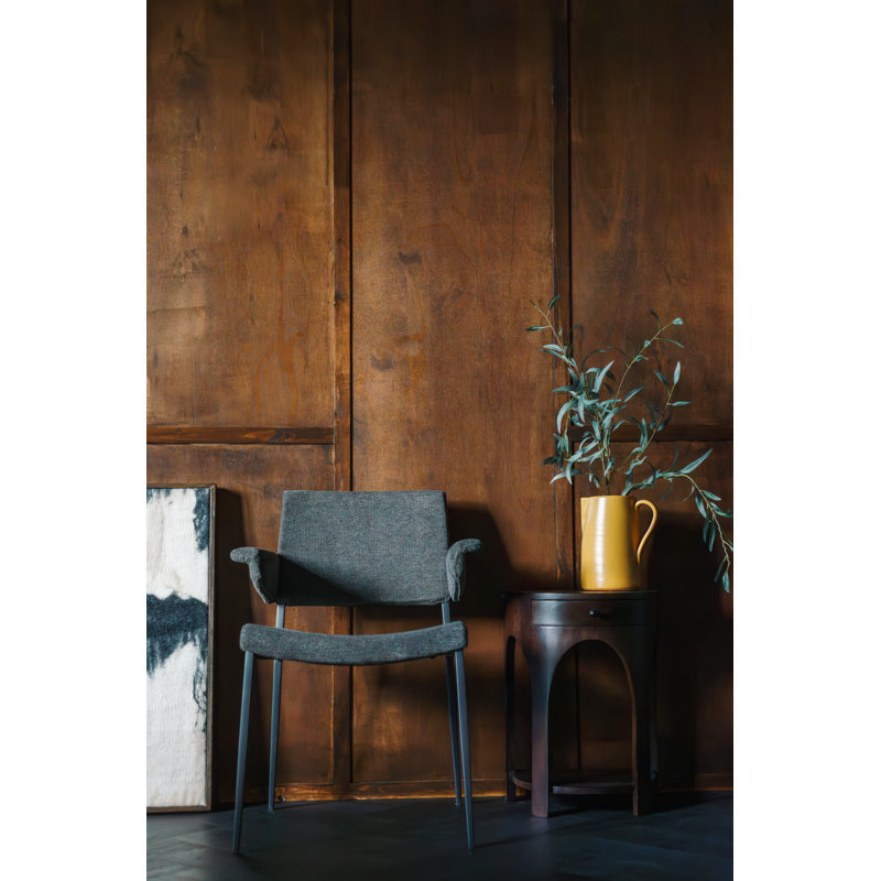 Chaise de salle à manger, Gris, Noir