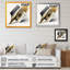 «Cubic Expression» noir et or - impression sur toile-603575472-603575475