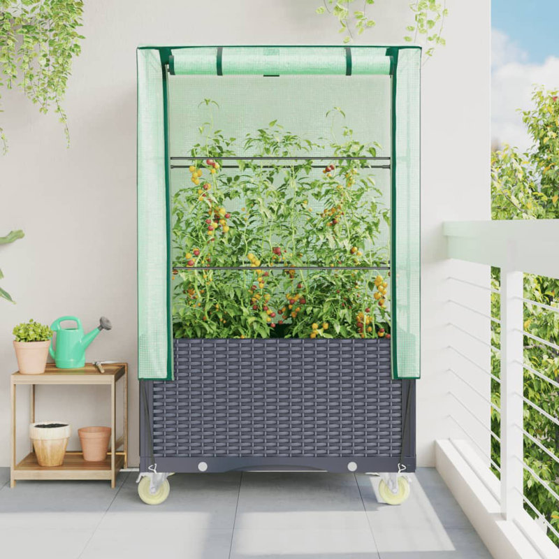 Cerutti Raised Garden Bed, Blue Grey, 54cm H x 50cm W x 40cm D