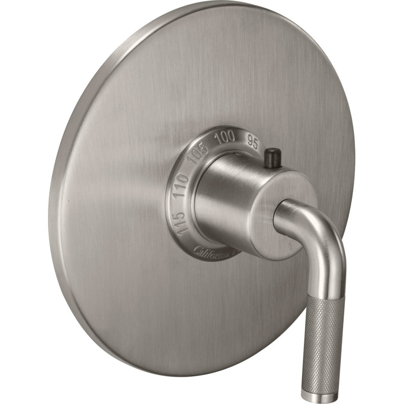 Descanso StyleTherm® 3/4" Thermostatic Trim Only - Knurled Handle, Lifetime Satin Gold