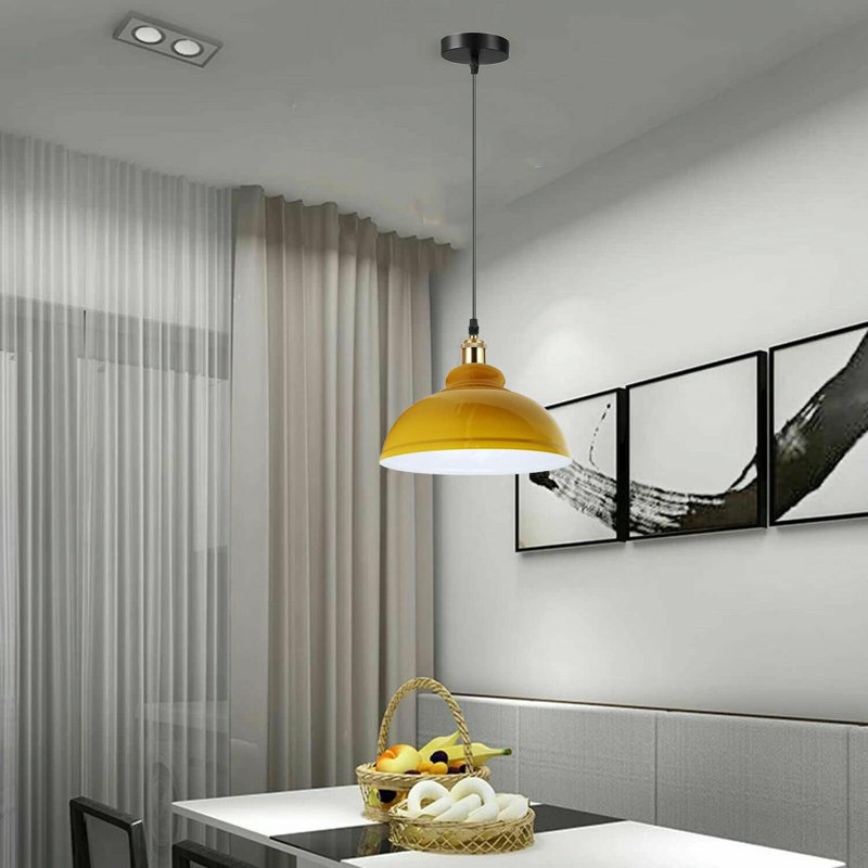 Binns 1 - Light Dome Pendant, Yellow