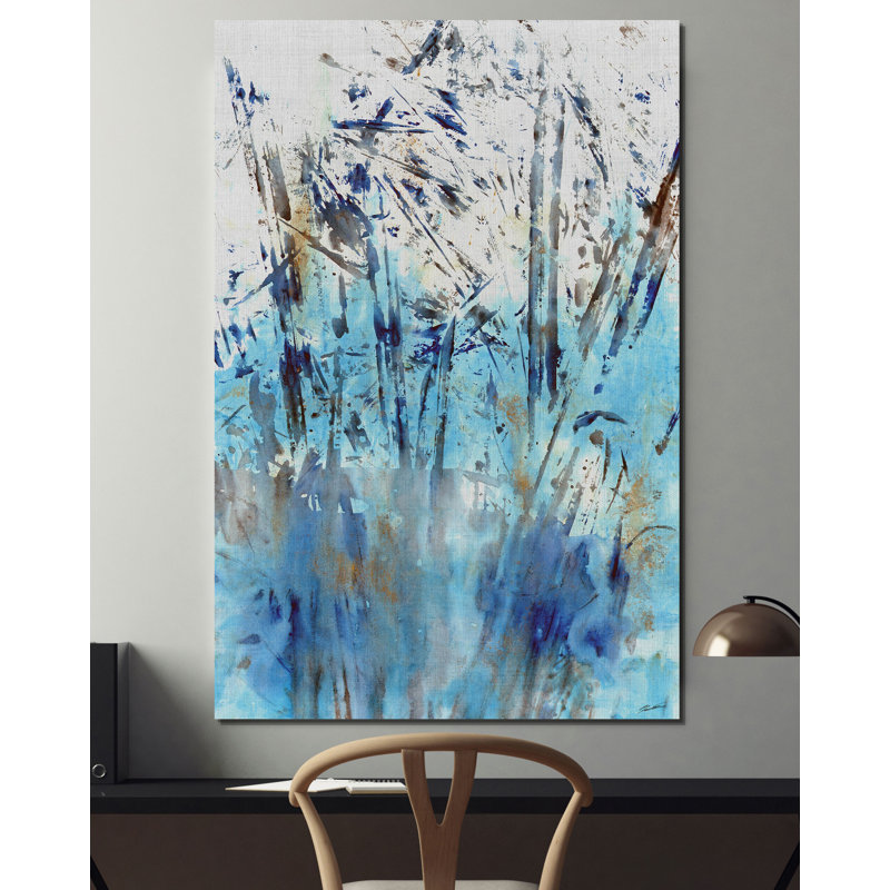 « eaux edge ii », reproduction d’impression, H 12 po x l 8 po x P 1,5 po, Toile tendue