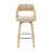 Julius Swivel Bar & Counter Stool With Curved Back, Upholstered Seat, And Layered Hardwood Frame-114194316
