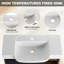 Meuble-lavabo mural avec lavabo en céramique blanche-2091768287