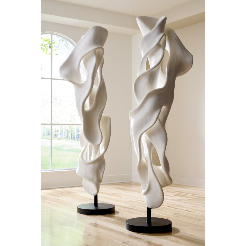 Cast Dancing Sculpture, Coupé, Faux Bleached