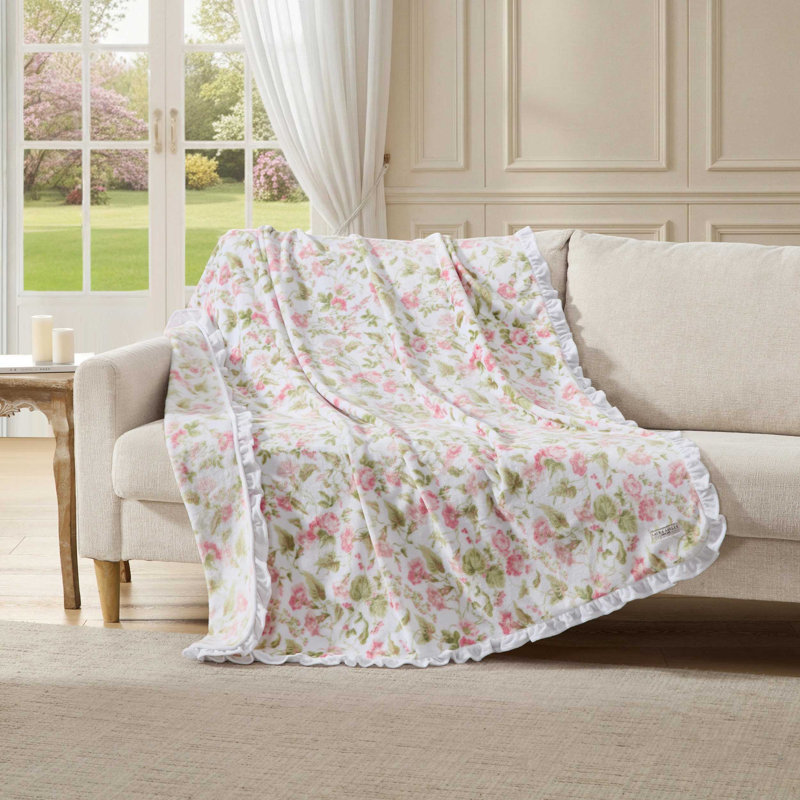 Jeté Laura Ashley Morning Gloria, Morning Gloria - rose