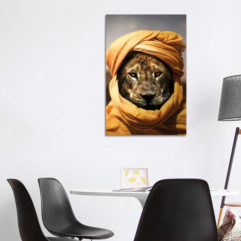 Lion II by Milos Karanovic - Wrapped Canvas Painting, 101.6 cm H x 66.04 cm W x 3.175 cm D