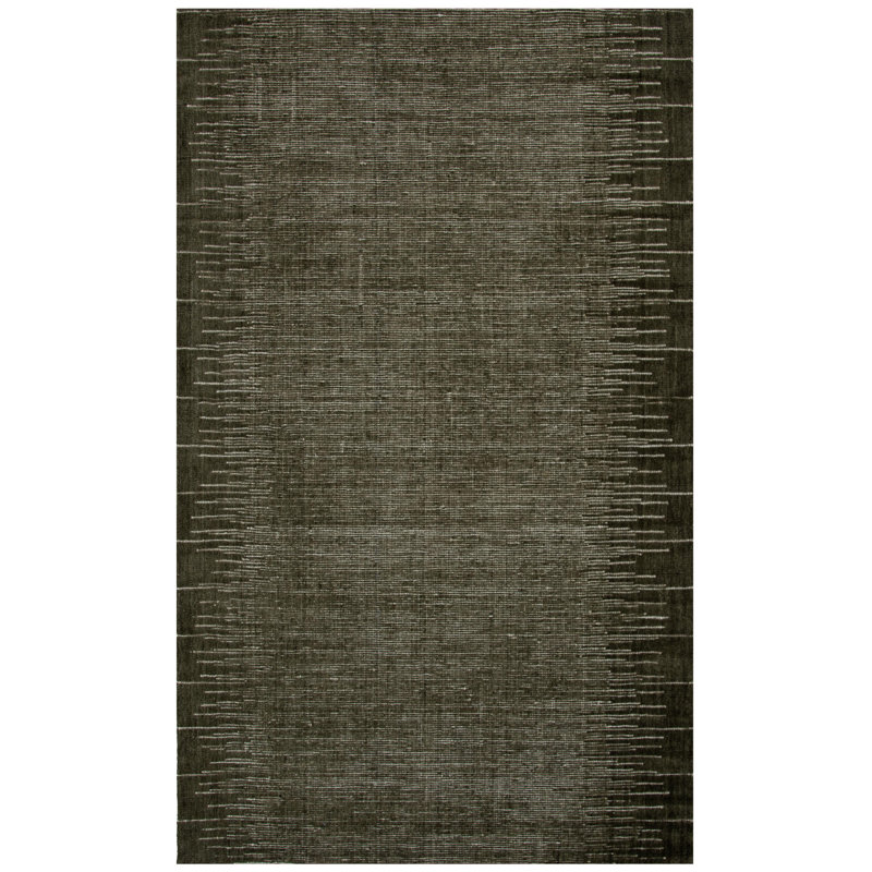 Tapis 100% laine tissé à la main, Rectangle 7 pi 9 po x 9 pi 9 po