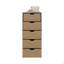 Commode H 42,4 po, 1 tiroir, 5 tablettes