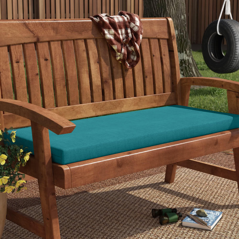 Indoor/Outdoor Seat Cushion, Aqua Blue
