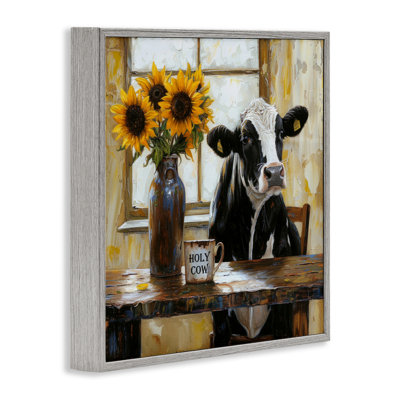 Table de ferme de vache sacrée, giclée, par Tina LeCour
