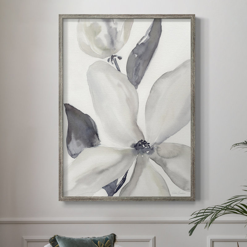 Reproduction d'art encadrée - Day solid Bloom II - bois massif 46824, H 30 po x l 24 po