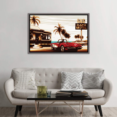 «Diner By The Sea», reproduction sur toile flottante