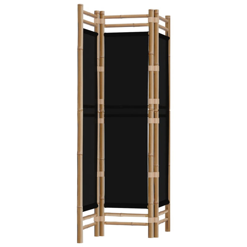 Venuti 457.2cm H Folding Room Divider, 3, 180cm W x 120cm L, Black