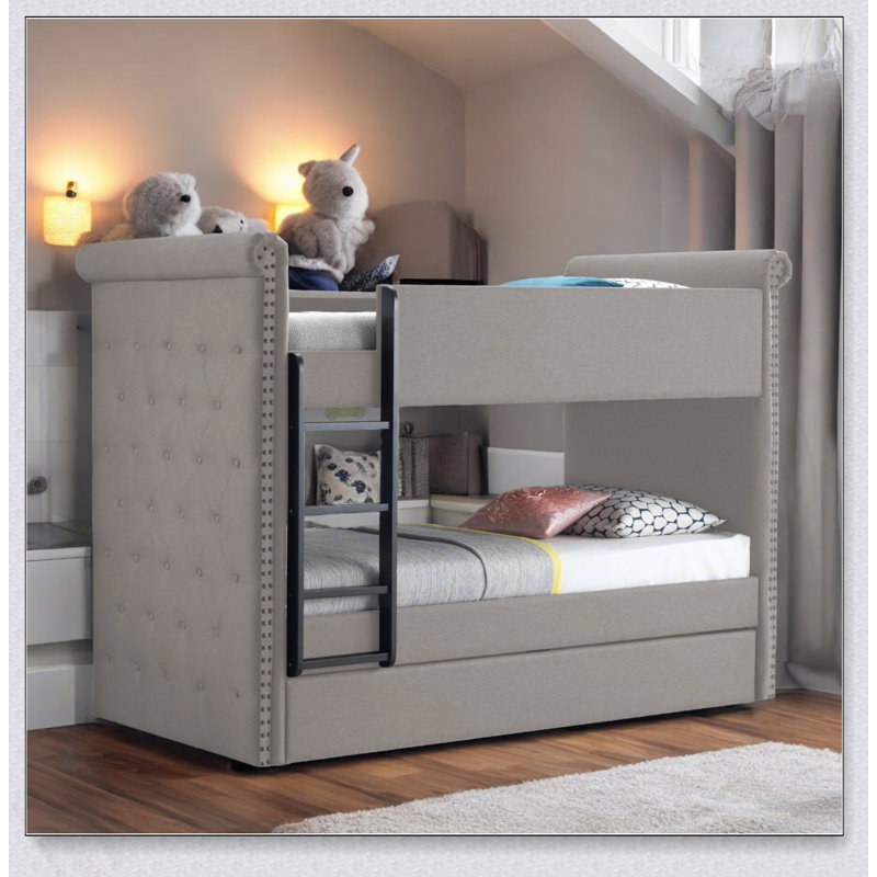 Lit superposé simple / simple avec couchette Romana II Beige