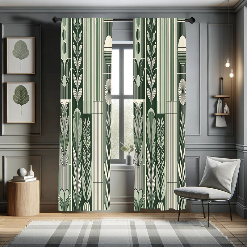 Semi Sheer Curtain Pair, 56" W x 95" L