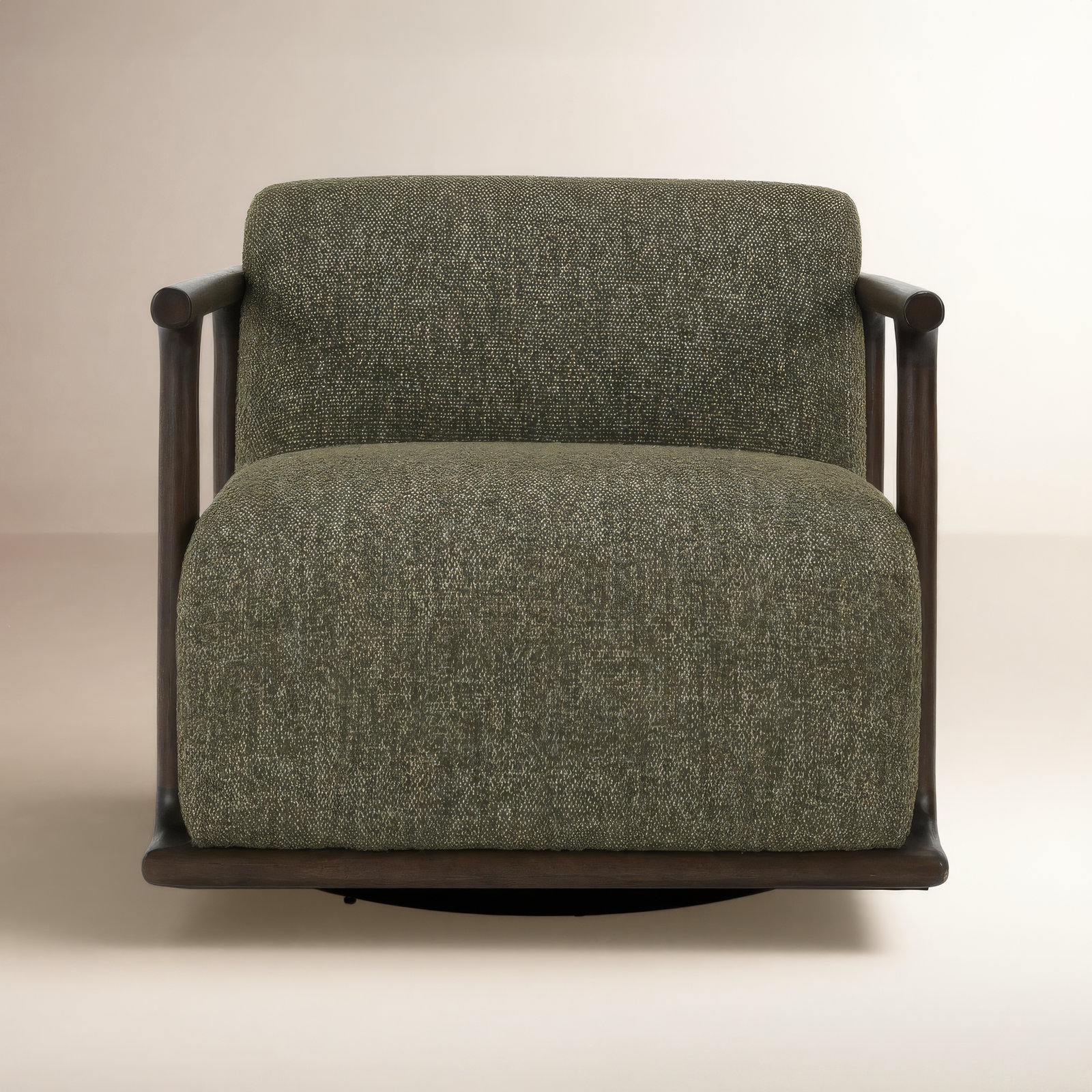 Classic Home Lucia Swivel Armchair, Green