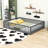 Floor Bed With Guardrails, Door And Sturdy Slats-12497807-12497812