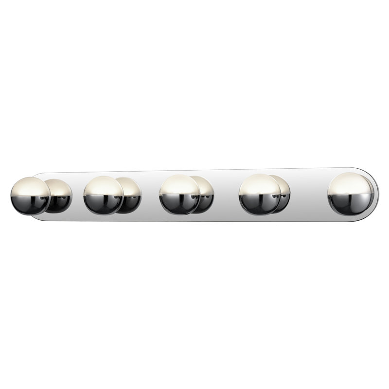 Pluto 5 - Light LED Bath Bar, Chrome