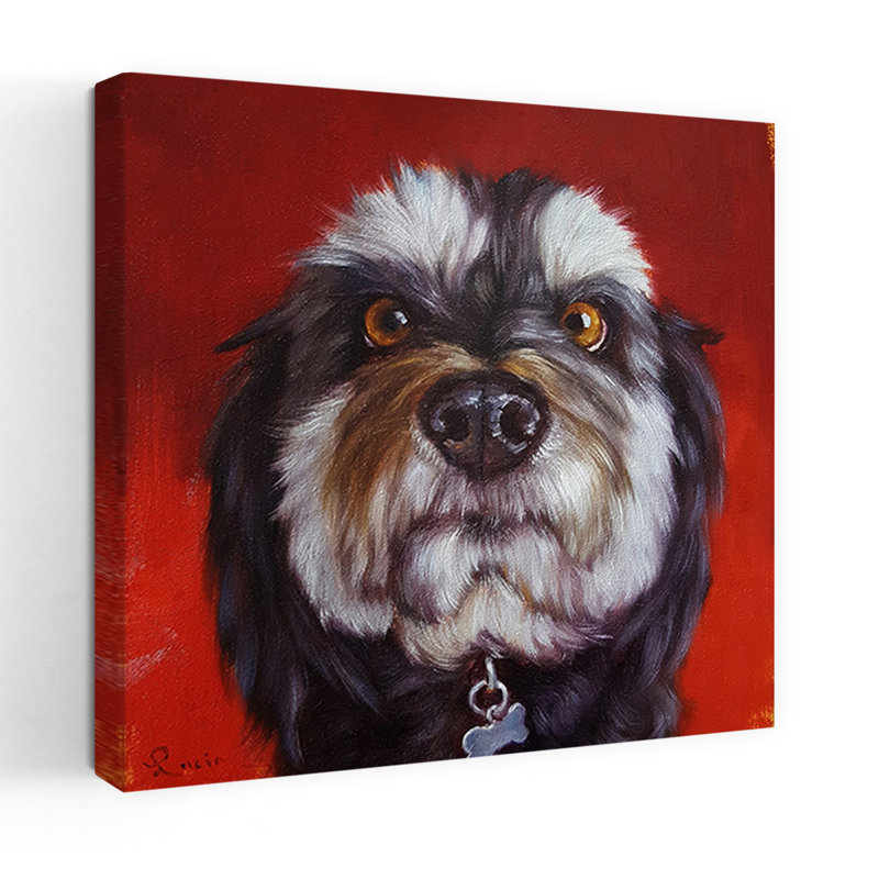 «Follow Your Nose» 11, art contemporain pour chien, H 18 po x l 18 po