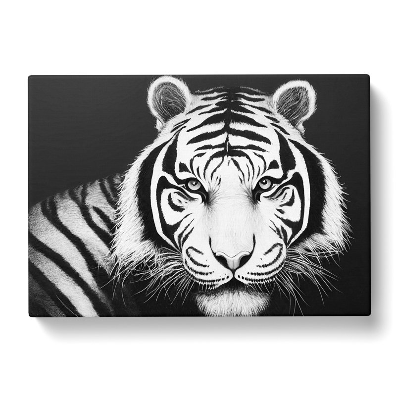 Monochrome Tiger Vol.3 - Wrapped Canvas