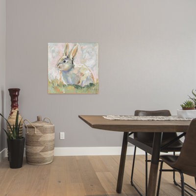 Contemporary Piper Neutral With Animals Blue Art