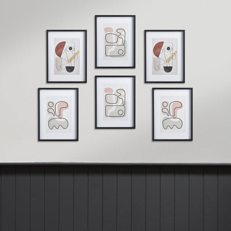 Haak Picture Frame with Mat, Black