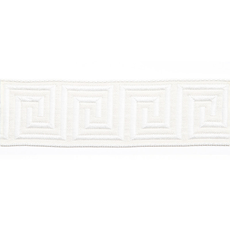 Ruban de jacquard méchant - tissu ardoise, Blanc