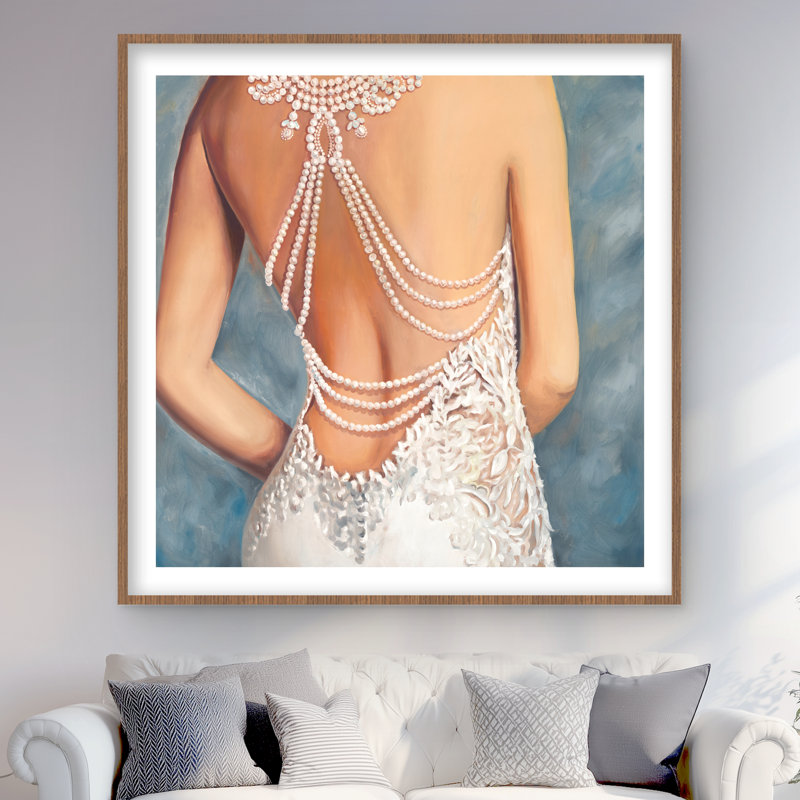 Robe de mariée - beige avec imprimé mat pour la décoration intérieure