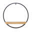 Sculpture dimensionnelle suspendue en métal brun 17 po x 6 po