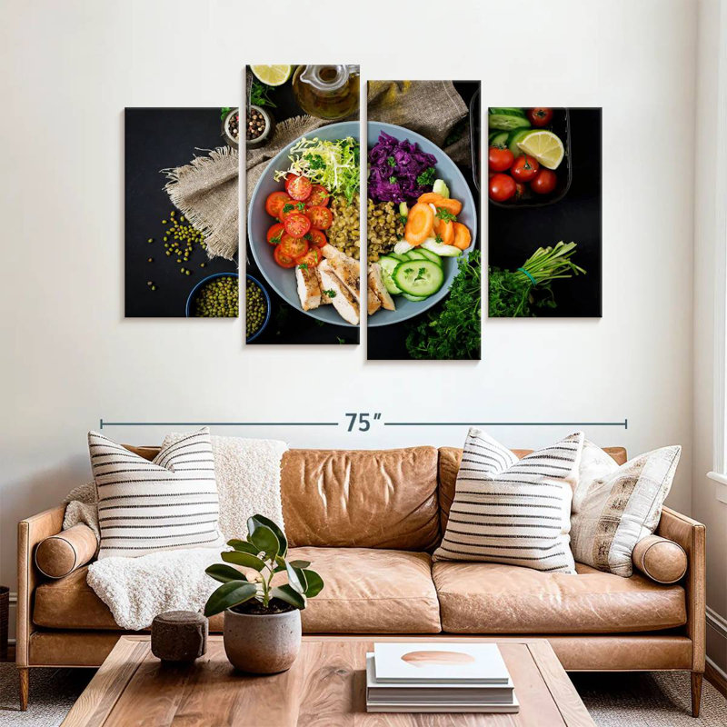 Fresh Salad, 42" H x 68" W