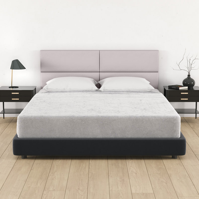 Aeronwen Luxe Vegan Leather Headboard: Versatile Wall Panels for Home and Hospitality Decor, White, Queen