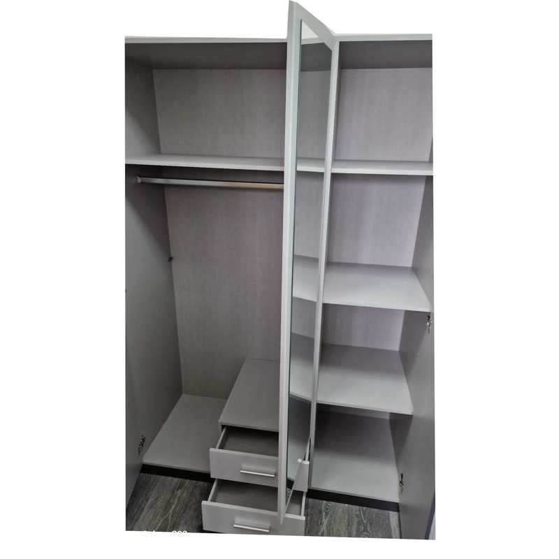 Largo 3 Door Manufactured Wood Wardrobe