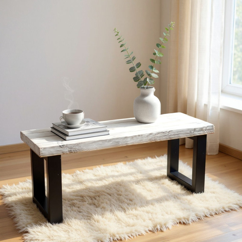 Robust Forest Bench, 20" H x 48" W x 15" D, White