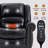 350 Lbs Genuine Leather Power Lift Recliner - Dual Motor, Heating, Massage, USB Port, Infinite Position-1500742816